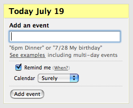 Add an event