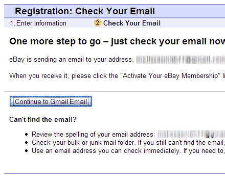 ebay to gmail