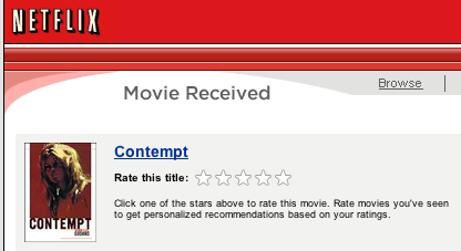 rate movie via email