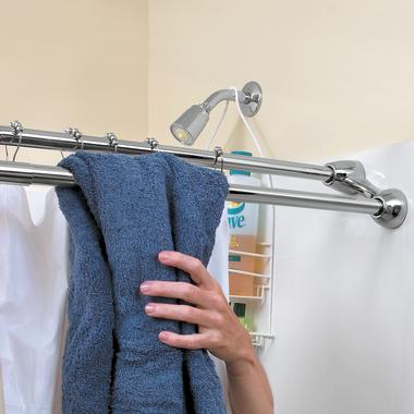 Duo Shower Curtain Towel Rod
